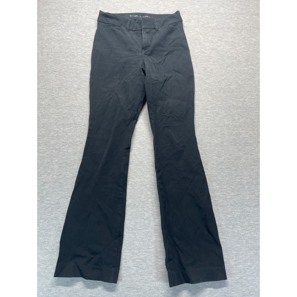 Old Navy Pixie High Rise Secret Smooth Pocket Flare Pants Womens 0 Black Formal